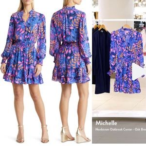 Lilly Pulitzer Shilah Botanical long sleeve Dress